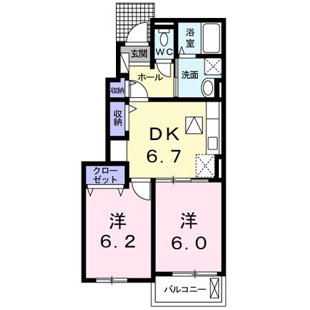 コンフォート麻生の物件間取画像